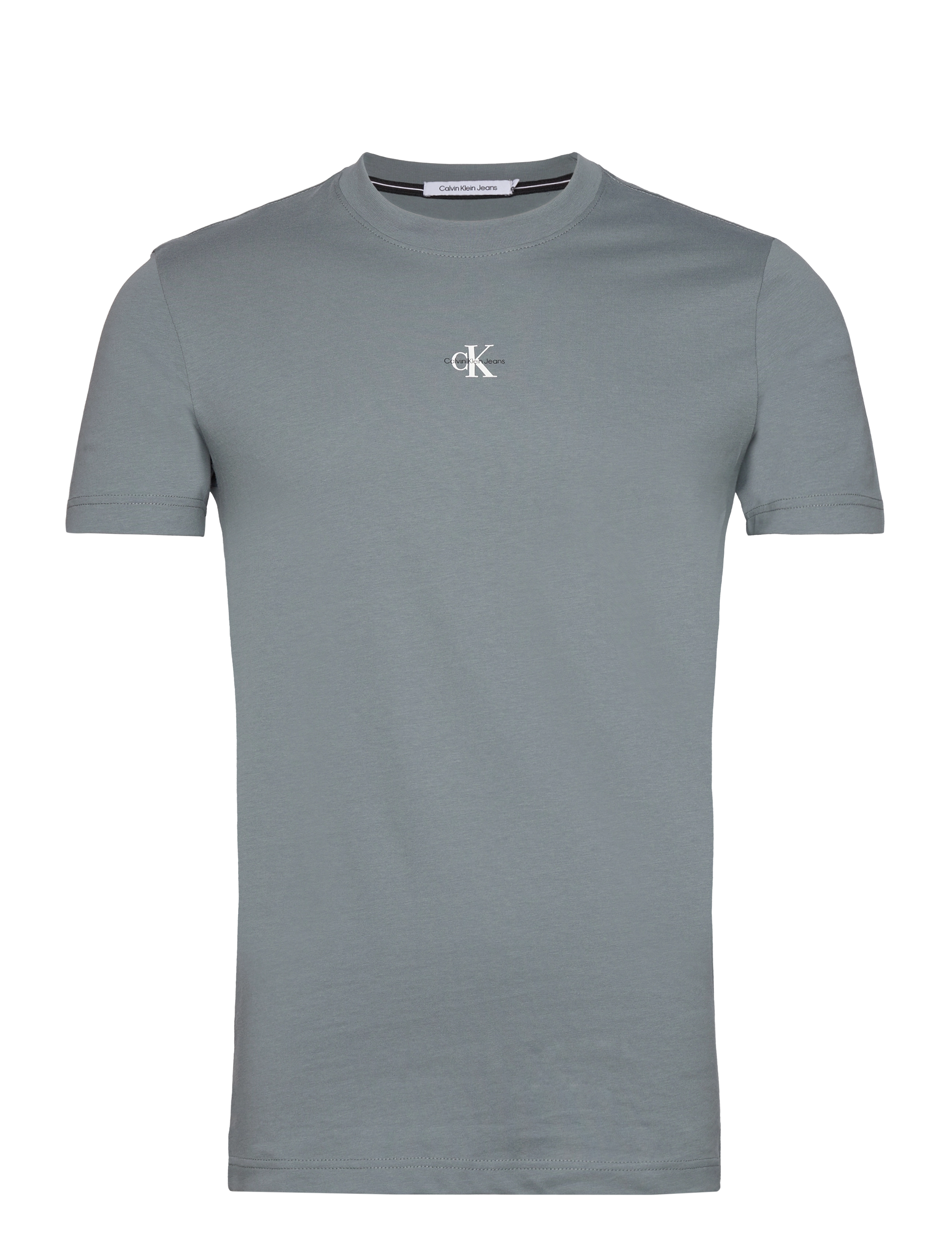 Calvin Klein Jeans - MICRO MONOLOGO TEE - overcast grey - 0
