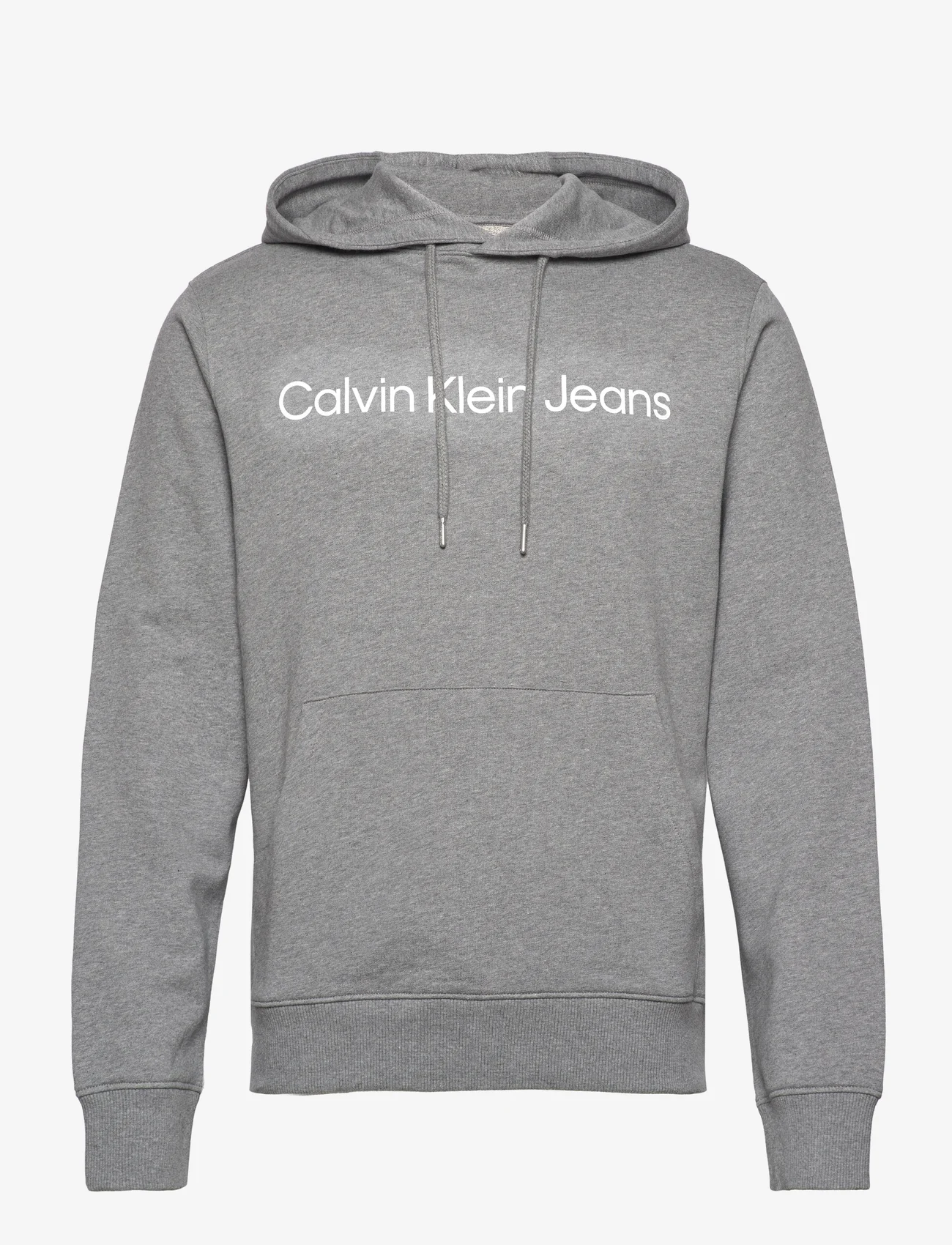 Calvin Klein Jeans - CORE INSTITUTIONAL LOGO HOODIE - mid grey heather - 0