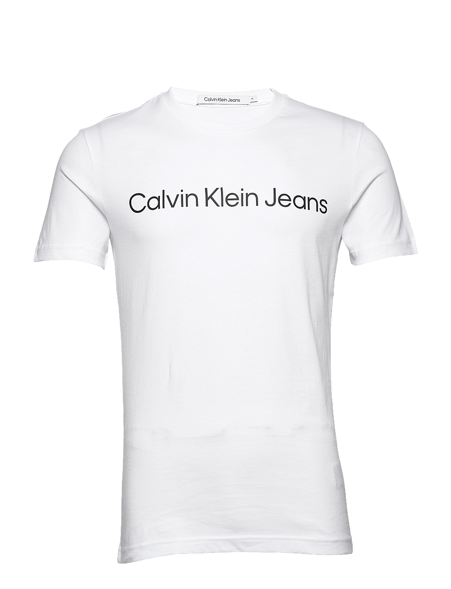 Calvin Klein Jeans - CORE INSTITUTIONAL LOGO SLIM TEE - kortærmede t-shirts - bright white - 1