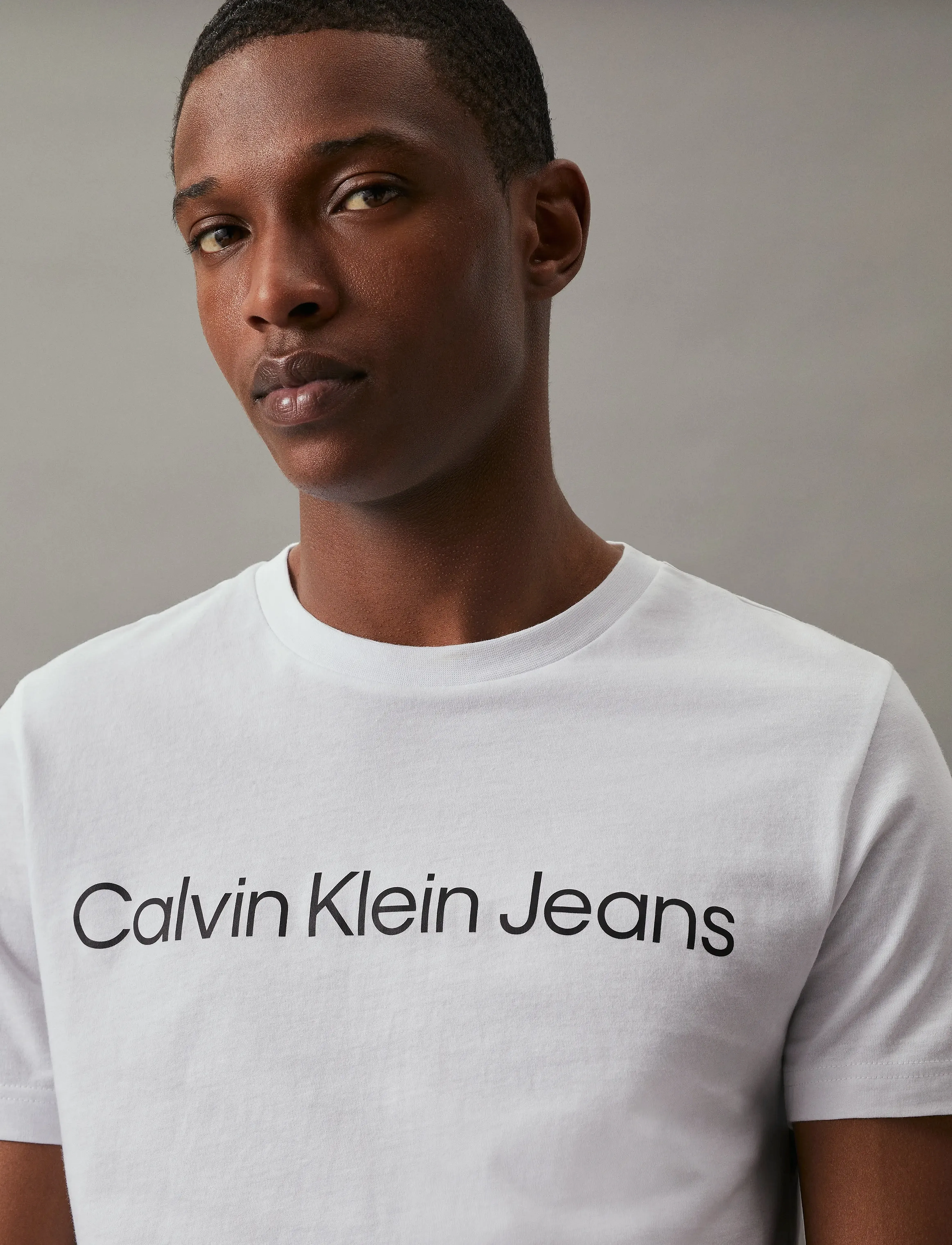 Calvin Klein Jeans - CORE INSTITUTIONAL LOGO SLIM TEE - kurzärmelig - bright white - 4