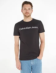 Calvin Klein Jeans - CORE INSTITUTIONAL LOGO SLIM TEE - lyhythihaiset - ck black - 0
