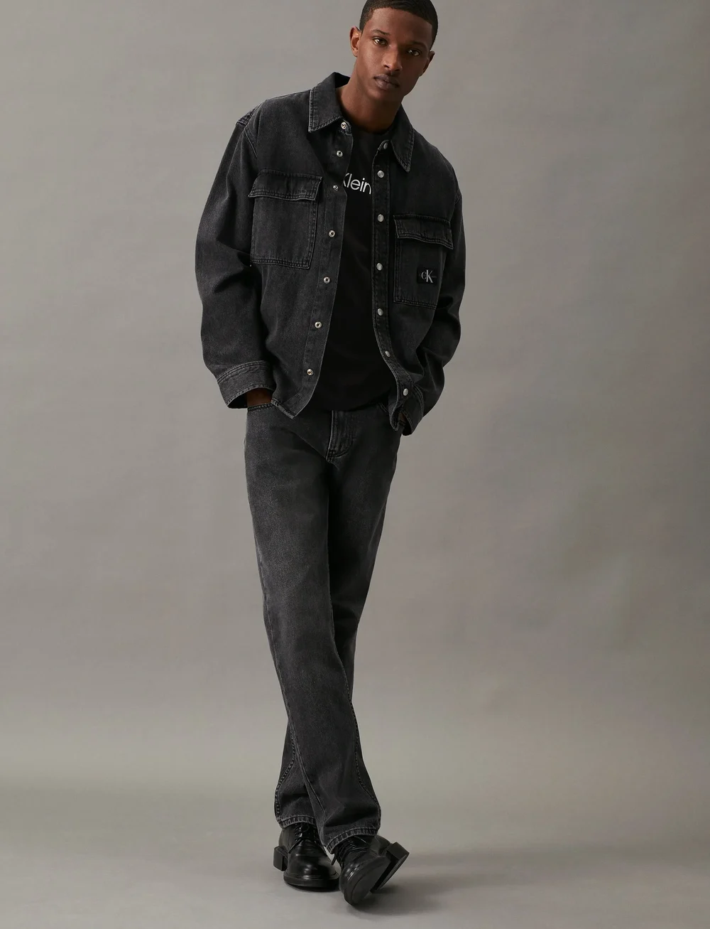 Calvin Klein Jeans - CORE INSTITUTIONAL LOGO SLIM TEE - kurzärmelig - ck black - 3