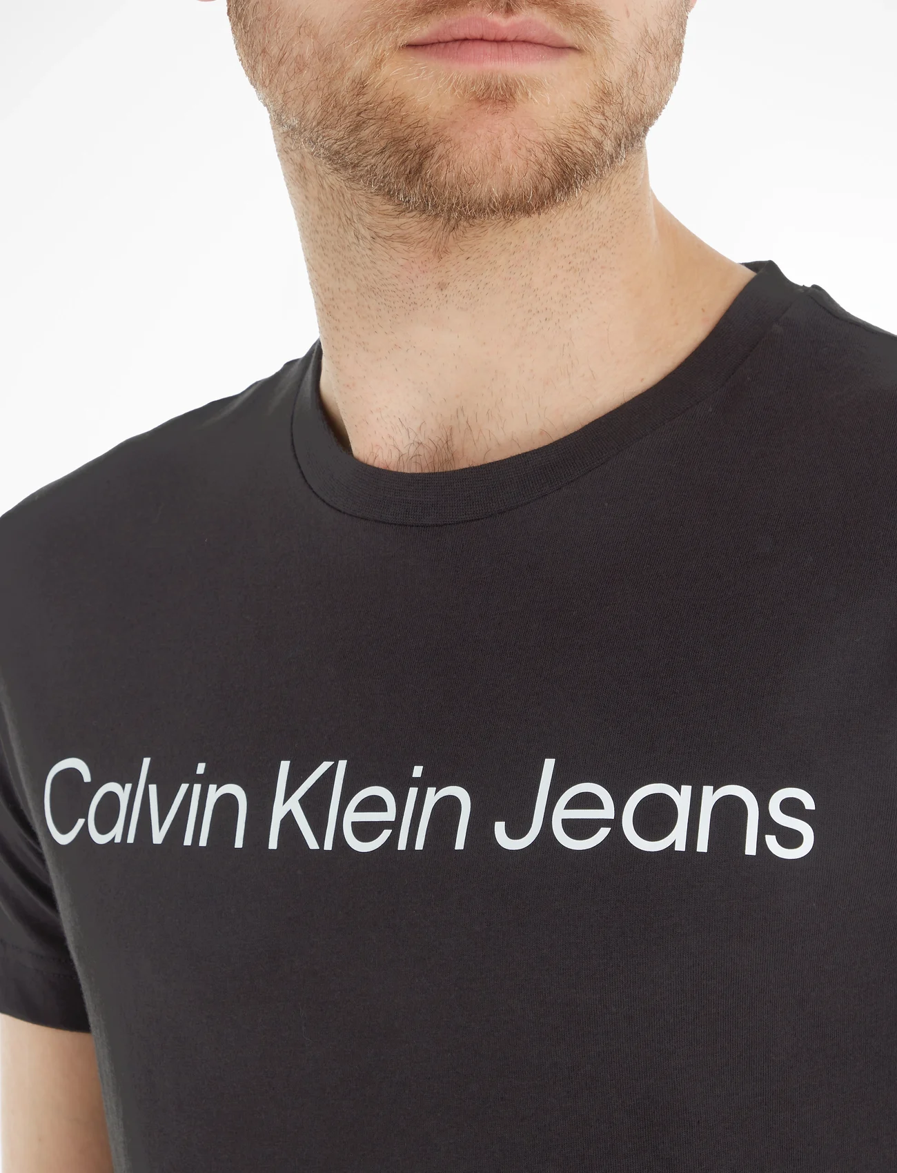 Calvin Klein Jeans - CORE INSTITUTIONAL LOGO SLIM TEE - lyhythihaiset - ck black - 4