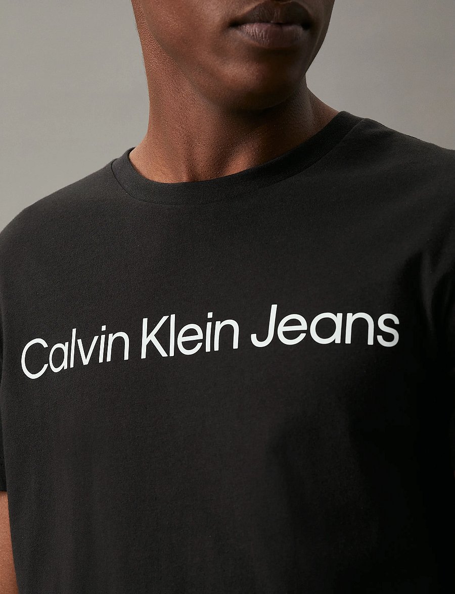 Calvin Klein Jeans - CORE INSTITUTIONAL LOGO SLIM TEE - kurzärmelige t-shirts - ck black - 4