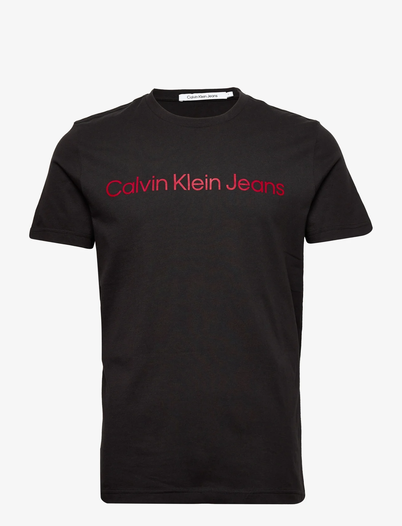 Calvin Klein Jeans - CORE INSTITUTIONAL LOGO SLIM TEE - kurzärmelig - ck black / salsa - 1