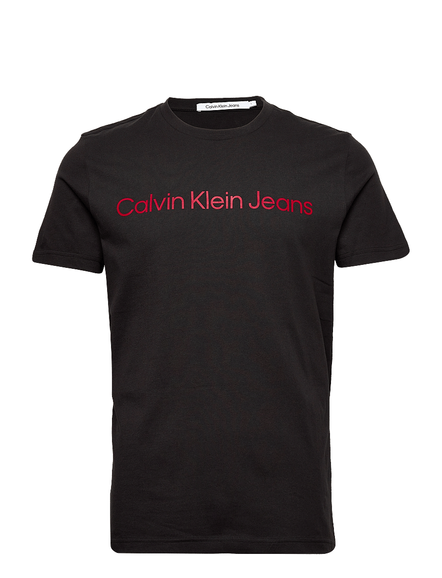Calvin Klein Jeans - CORE INSTITUTIONAL LOGO SLIM TEE - kortärmade t-shirts - ck black salsa - 1
