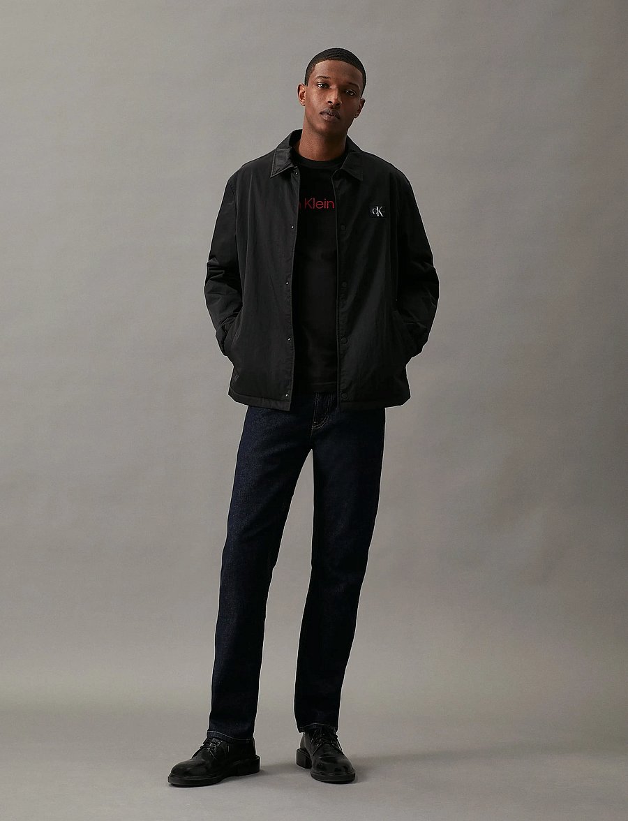 Calvin Klein Jeans - CORE INSTITUTIONAL LOGO SLIM TEE - kortärmade t-shirts - ck black salsa - 3