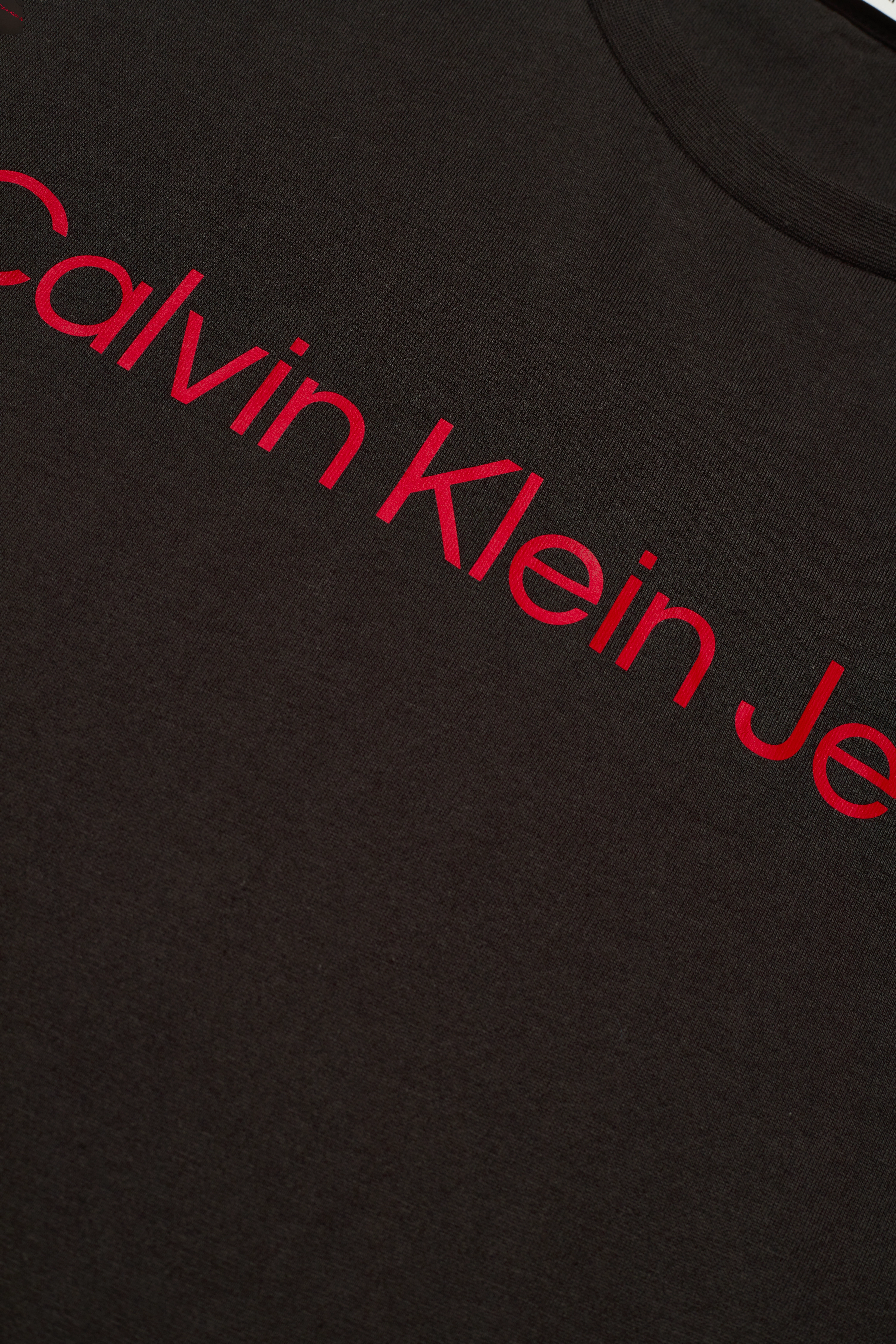 Calvin Klein Jeans - CORE INSTITUTIONAL LOGO SLIM TEE - kortärmade t-shirts - ck black   salsa - 5