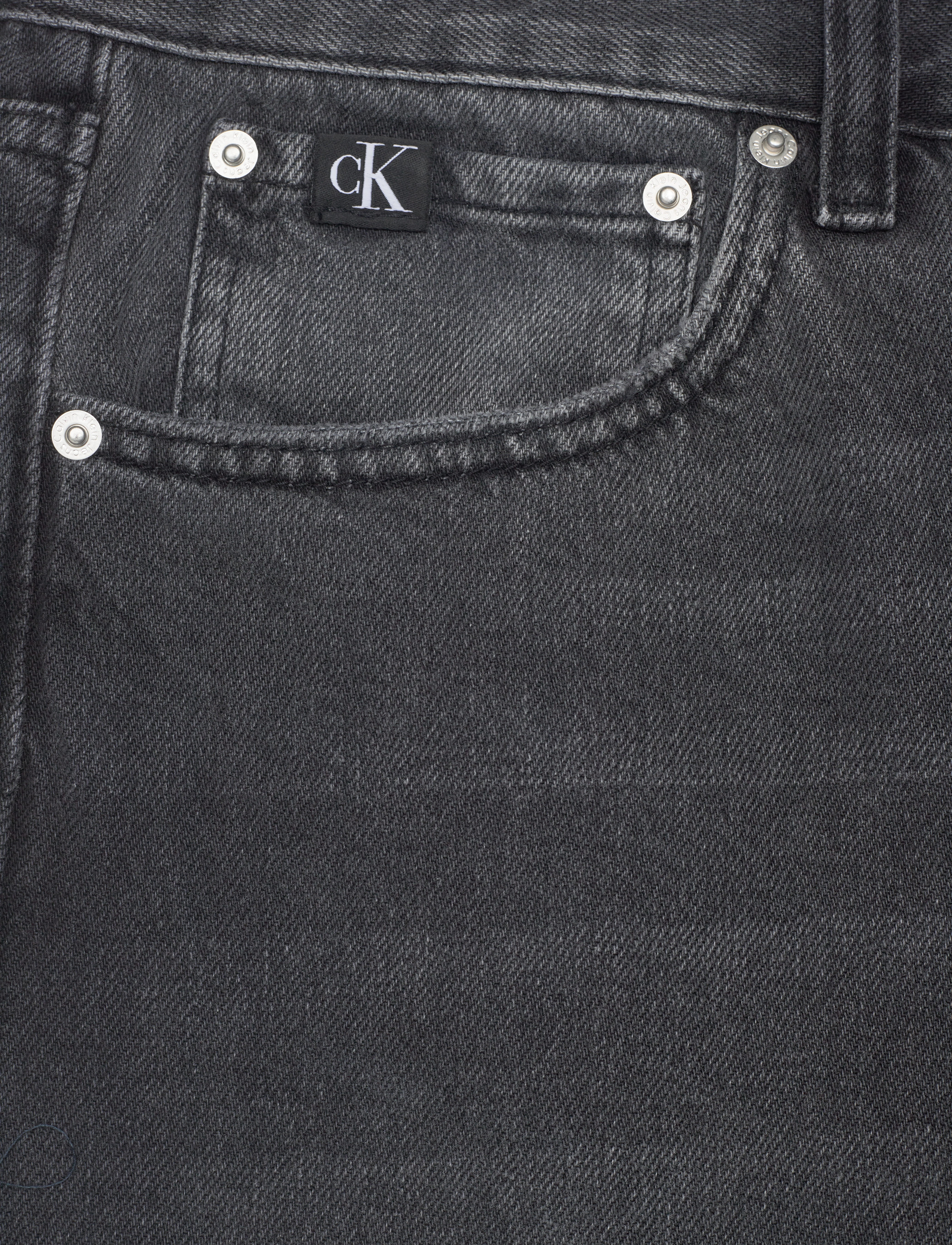Calvin Klein Jeans - REGULAR SHORT - denim black - 2