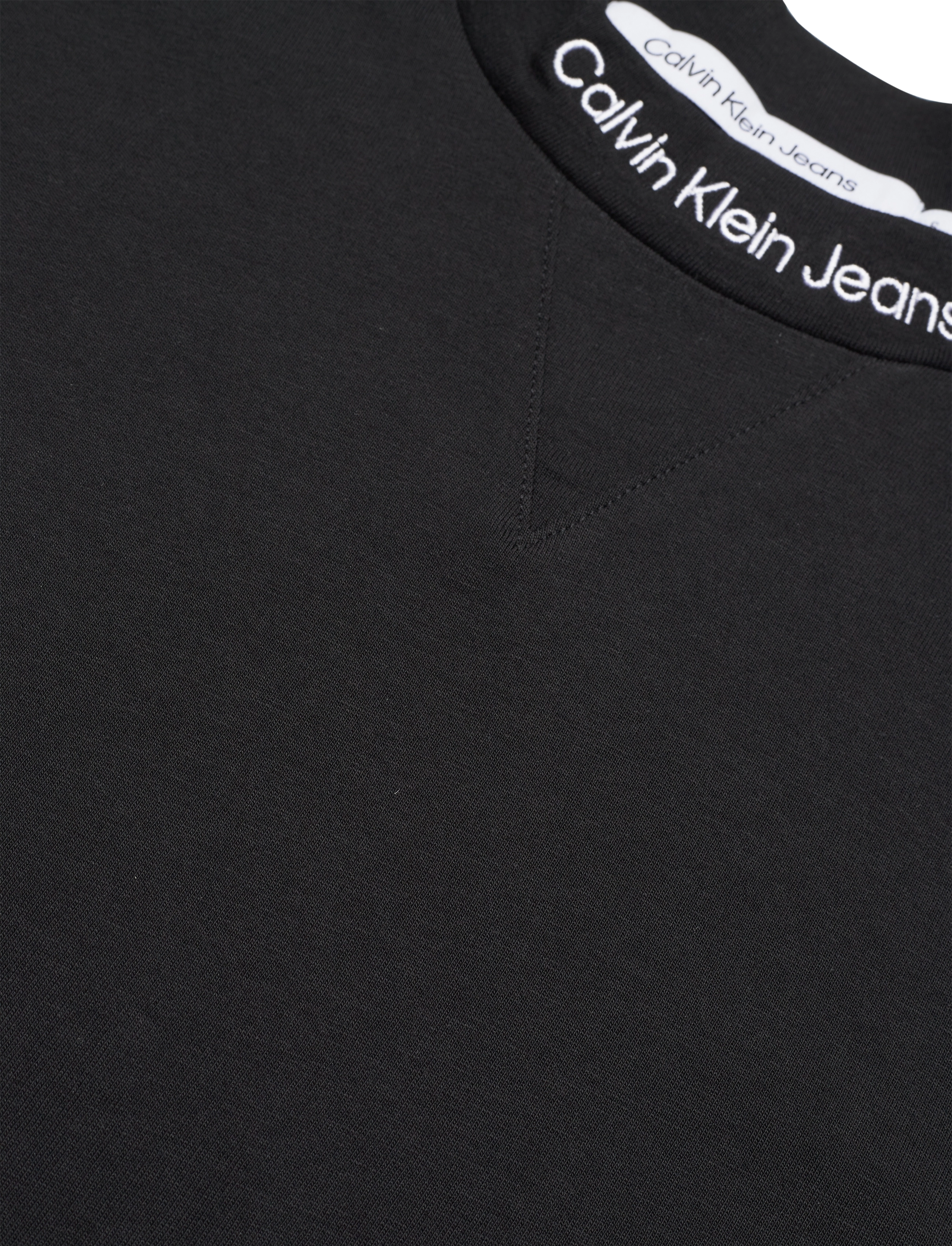 Calvin Klein Jeans - EMBRO LOGO NECK TEE - ck black - 2