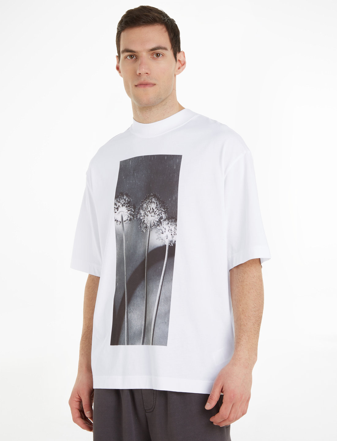 Calvin Klein Jeans Flower Graphic Tee T Shirts Boozt