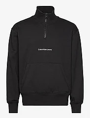 Calvin Klein Jeans - INSTITUTIONAL HALF ZIP HWK - sweatshirts - ck black - 0