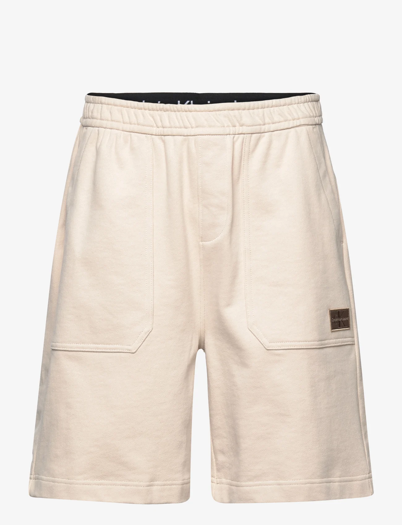Calvin Klein Jeans - SHRUNKEN BADGE HWK SHORT - shorts - classic beige - 0