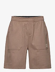 Calvin Klein Jeans - SHRUNKEN BADGE HWK SHORT - shorts - shitake - 0