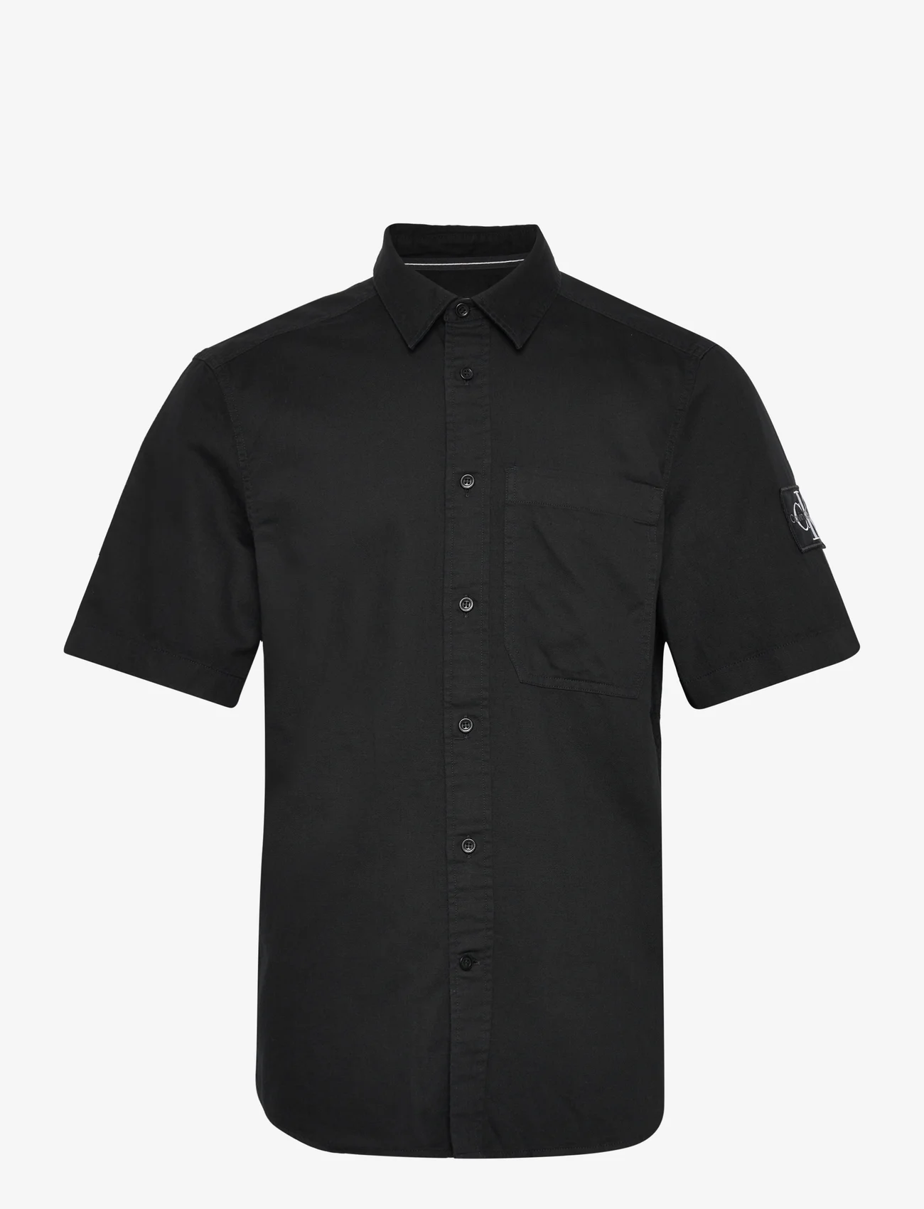 Calvin Klein Jeans - LINEN SS SHIRT - linnen overhemden - ck black - 0