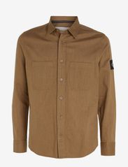 Calvin Klein Jeans - LINEN LS SHIRT - leinenhemden - shitake - 0