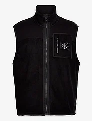 Calvin Klein Jeans - FLEECE BLOCKING VEST - jakker og frakker - ck black - 0
