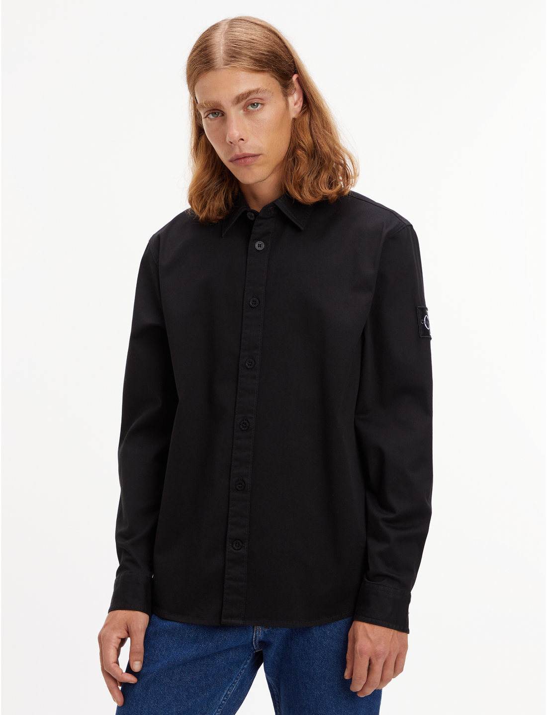 Calvin klein black sales shirts