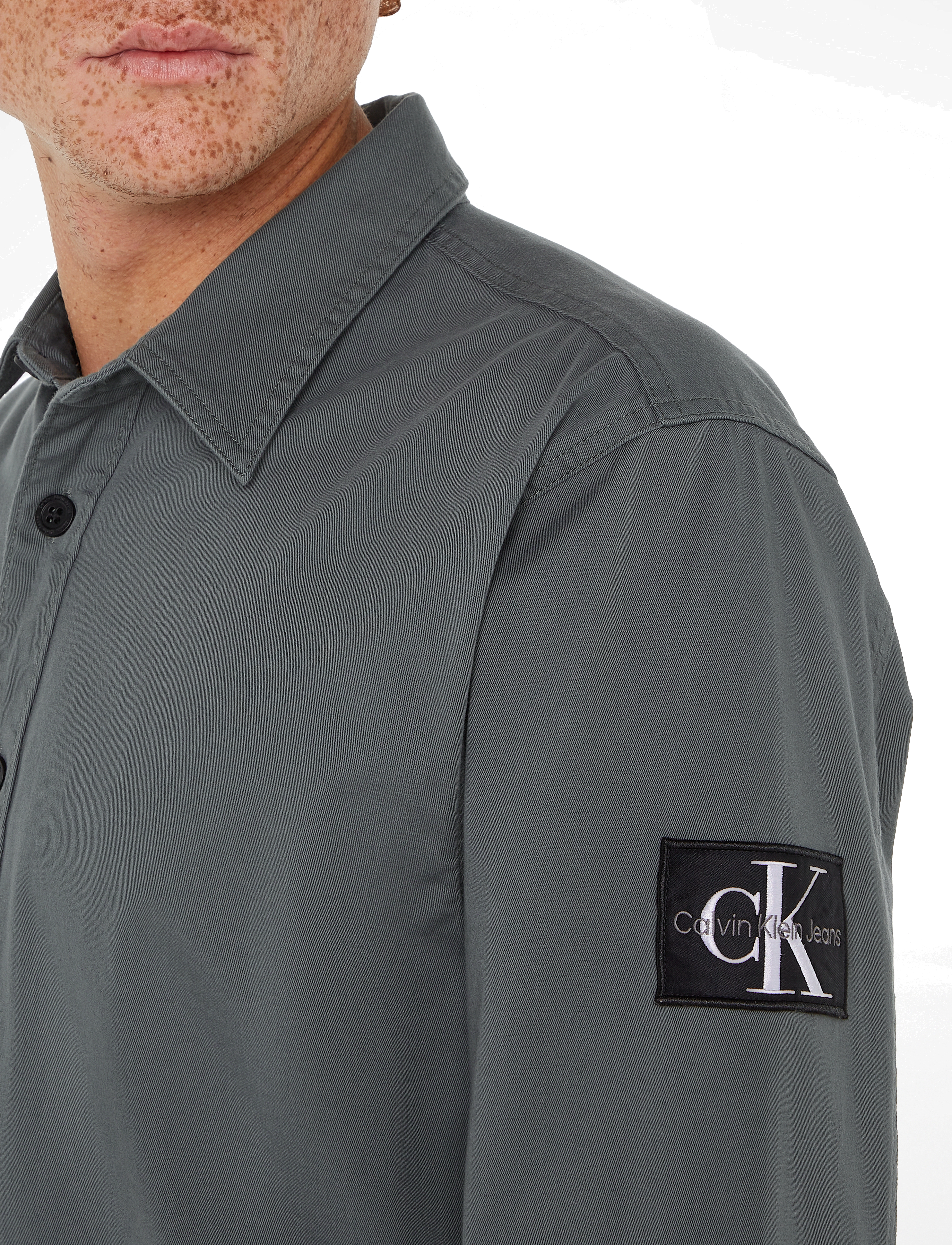 Calvin Klein Jeans - MONOLOGO BADGE RELAXED SHIRT - endless grey - 4