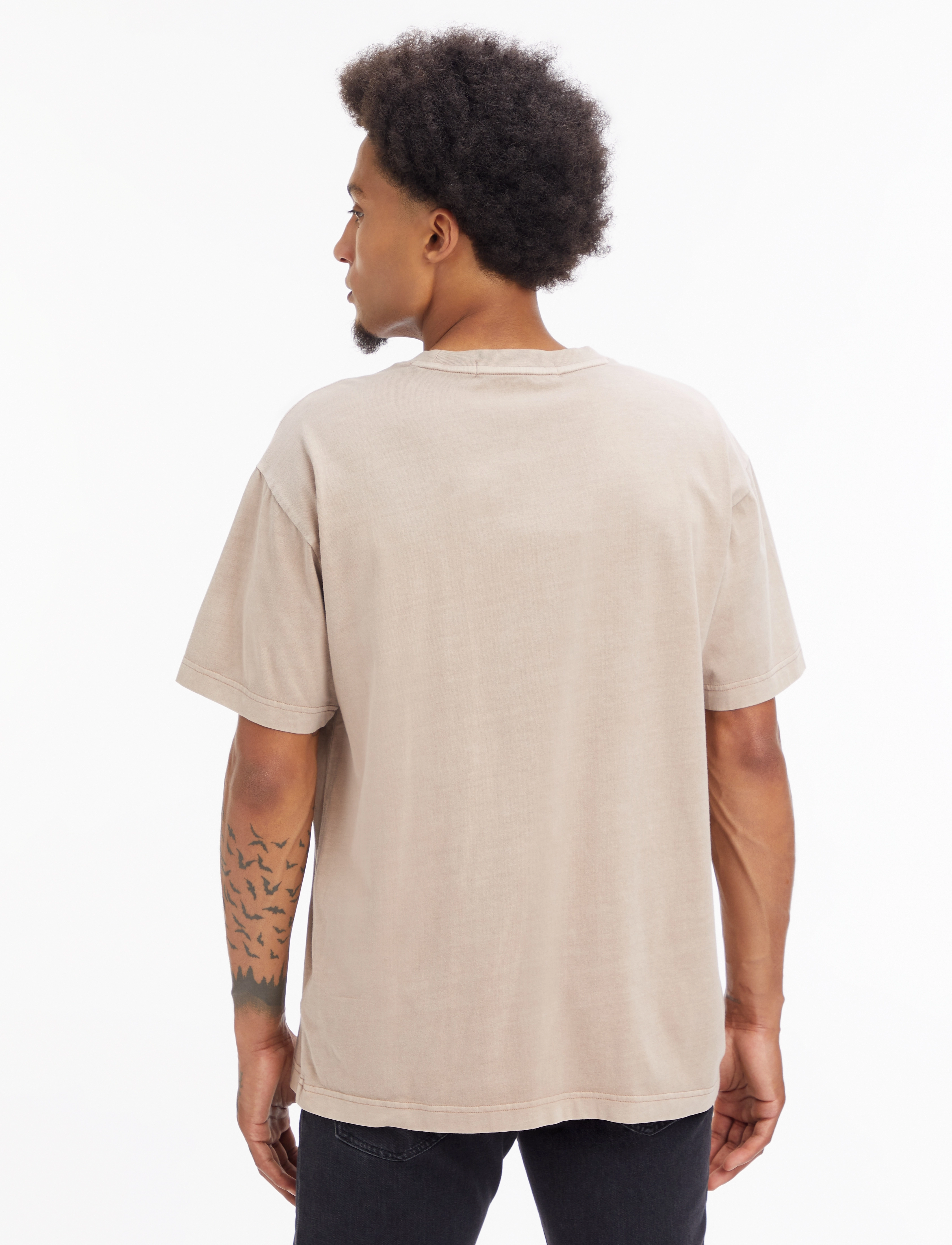 Calvin Klein Jeans - MONOLOGO MINERAL DYE TEE - shitake - 3