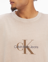 Calvin Klein Jeans - MONOLOGO MINERAL DYE TEE - kortærmede t-shirts - shitake - 4