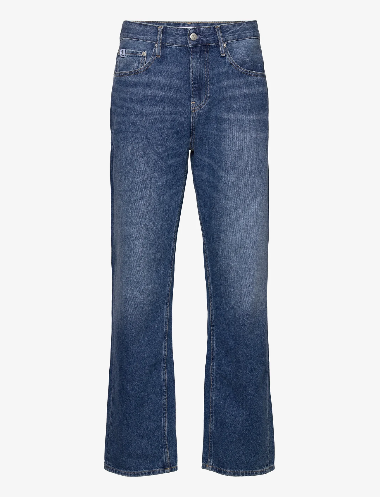 Calvin Klein Jeans - 90S STRAIGHT - regular piegriezuma džinsa bikses - denim medium - 0