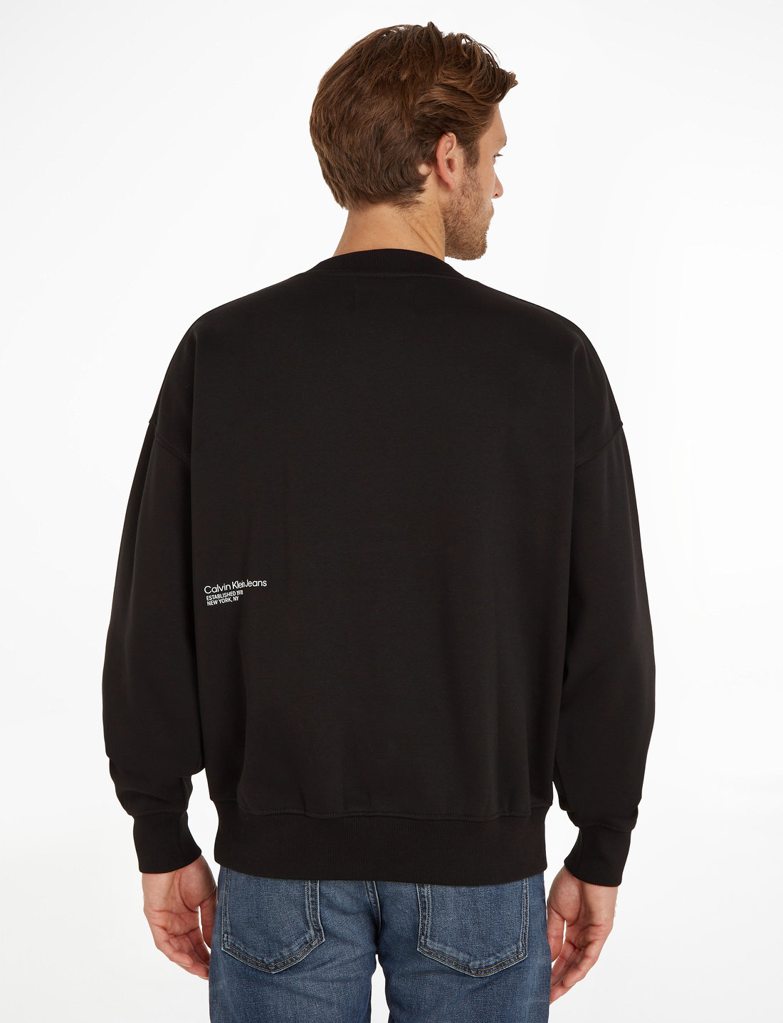 Calvin Klein Jeans Brushstroke Crew Neck sweatshirts hoodies