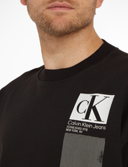 Calvin Klein Jeans - BRUSHSTROKE CREW NECK - swetry - ck black - 4