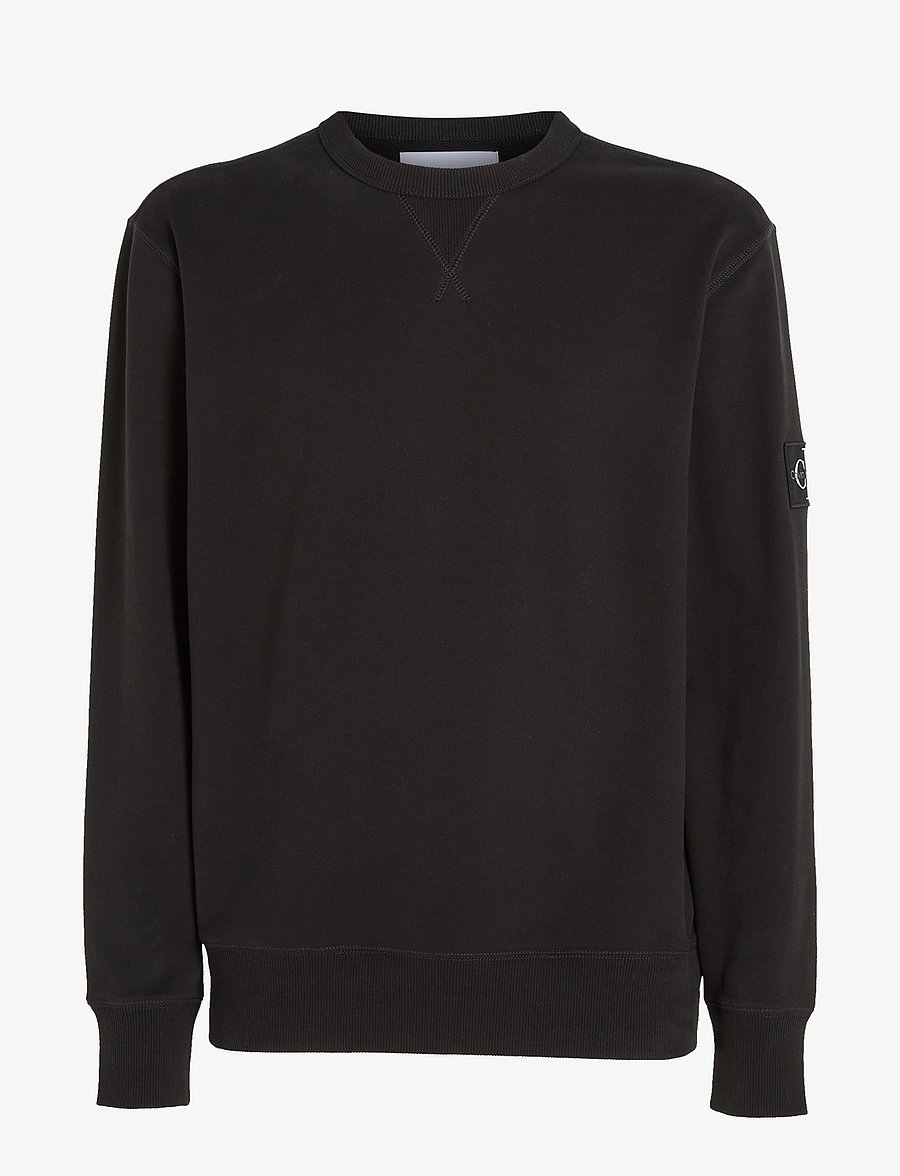 Calvin Klein Jeans - BADGE CREW NECK - shoppa efter stil - ck black - 1