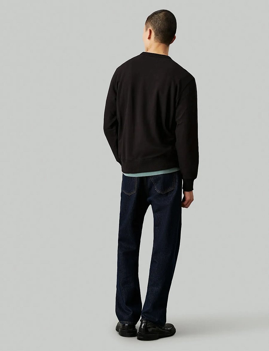 Calvin Klein Jeans - BADGE CREW NECK - shoppa efter stil - ck black - 5