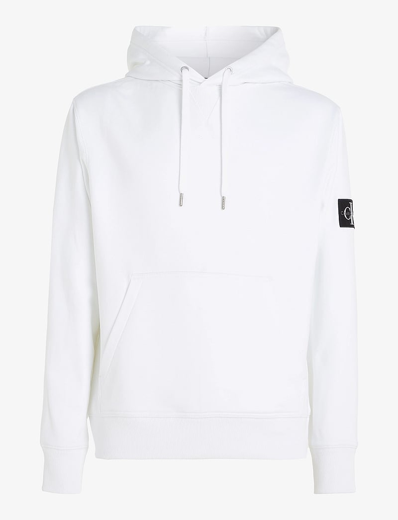 Calvin Klein Jeans - BADGE HOODIE - hættetrøjer - bright white - 1