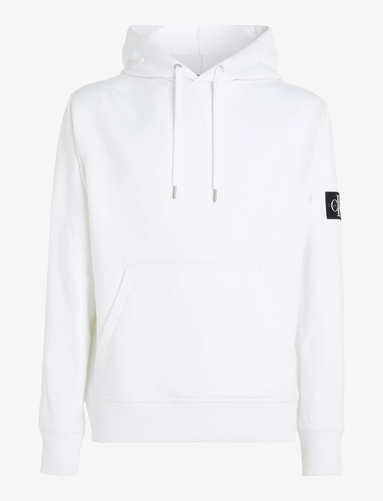 Calvin Klein Jeans BADGE HOODIE - Sweatshirts & hættetrøjer - BRIGHT WHITE / white