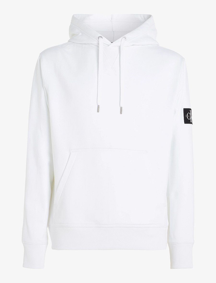 Calvin Klein Jeans - BADGE HOODIE - kapuzenpullover - bright white - 1