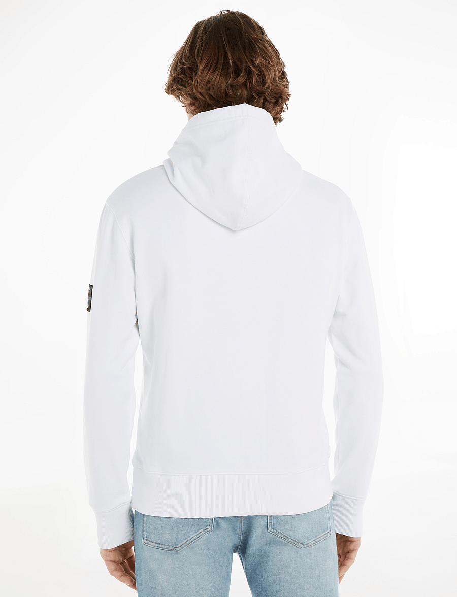 Calvin Klein Jeans - BADGE HOODIE - kapuzenpullover - bright white - 3