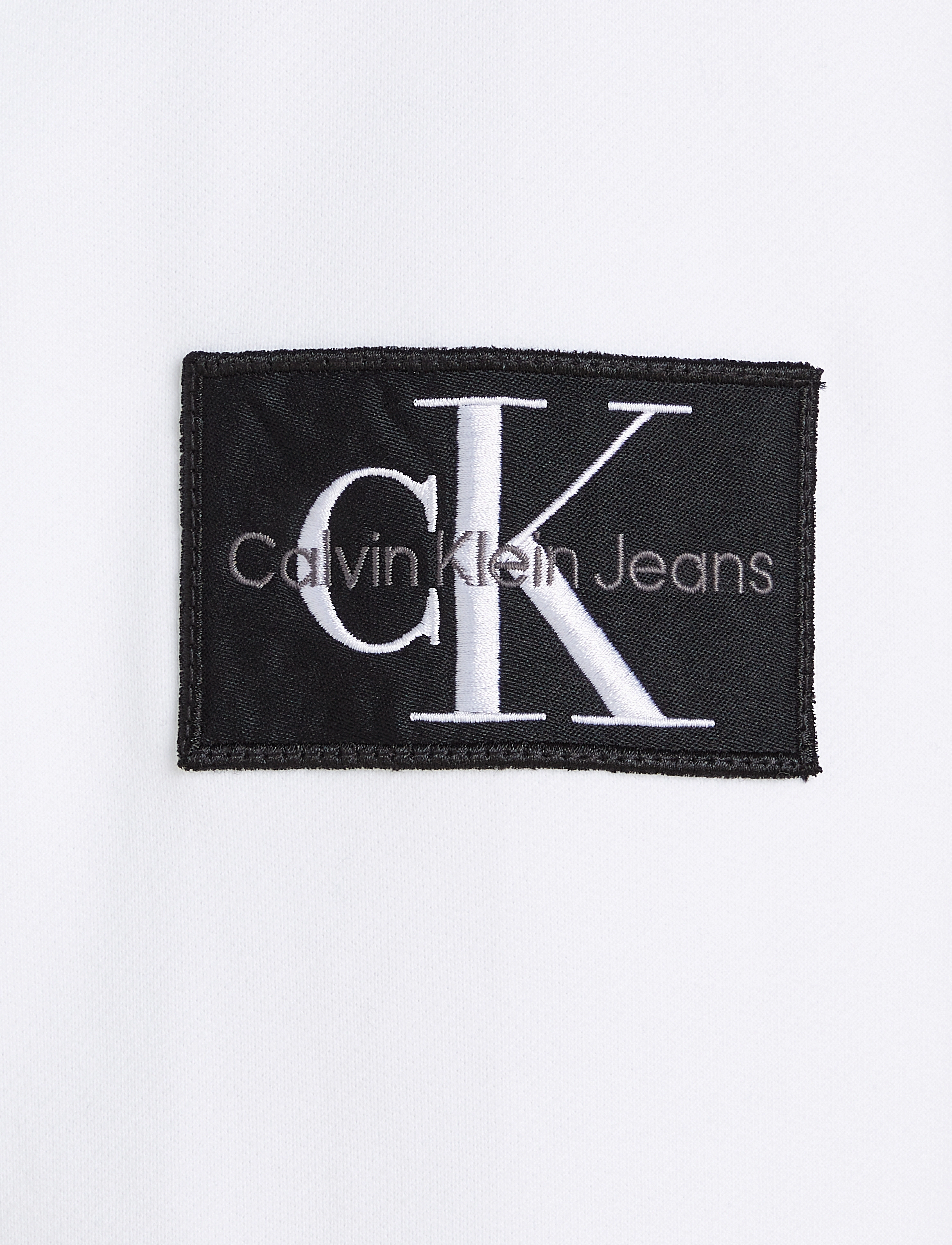 Calvin Klein Jeans - BADGE HOODIE - kapuutsiga dressipluusid - bright white - 5