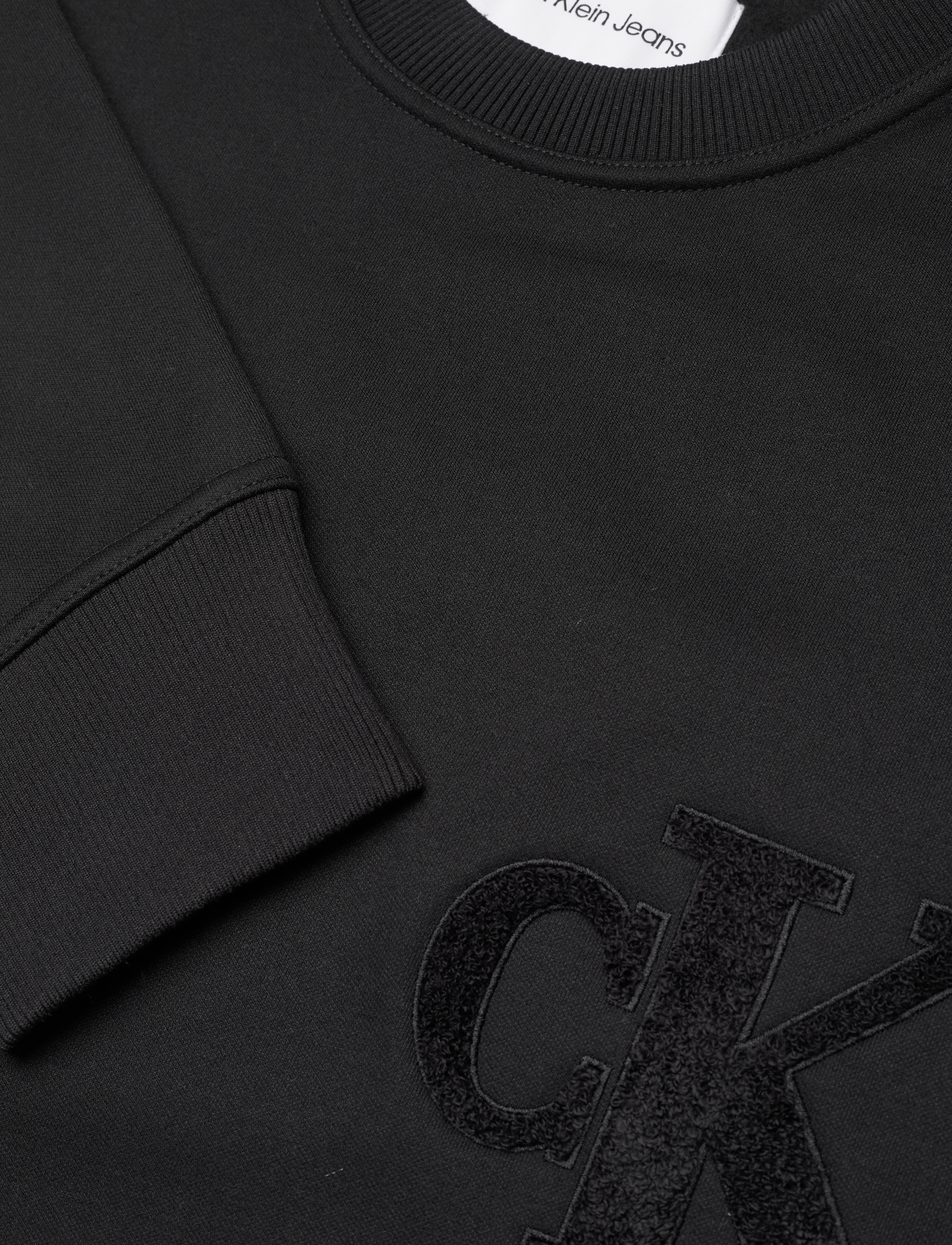 Calvin Klein Jeans - CK CHENILLE CREW NECK - ck black - 5