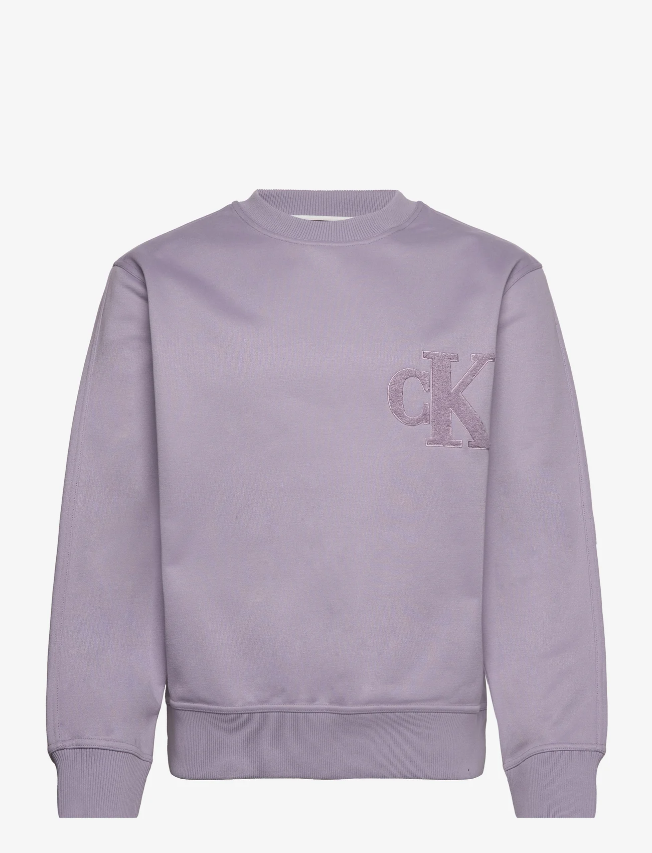 Calvin Klein Jeans - CK CHENILLE CREW NECK - svetarit - lavender aura - 0