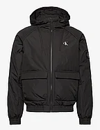 PADDED HOODED HARRINGTON - CK BLACK