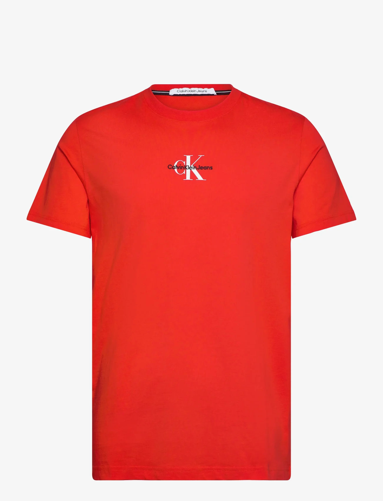 Calvin Klein Jeans - MONOLOGO REGULAR TEE - short-sleeved t-shirts - fiery red - 0