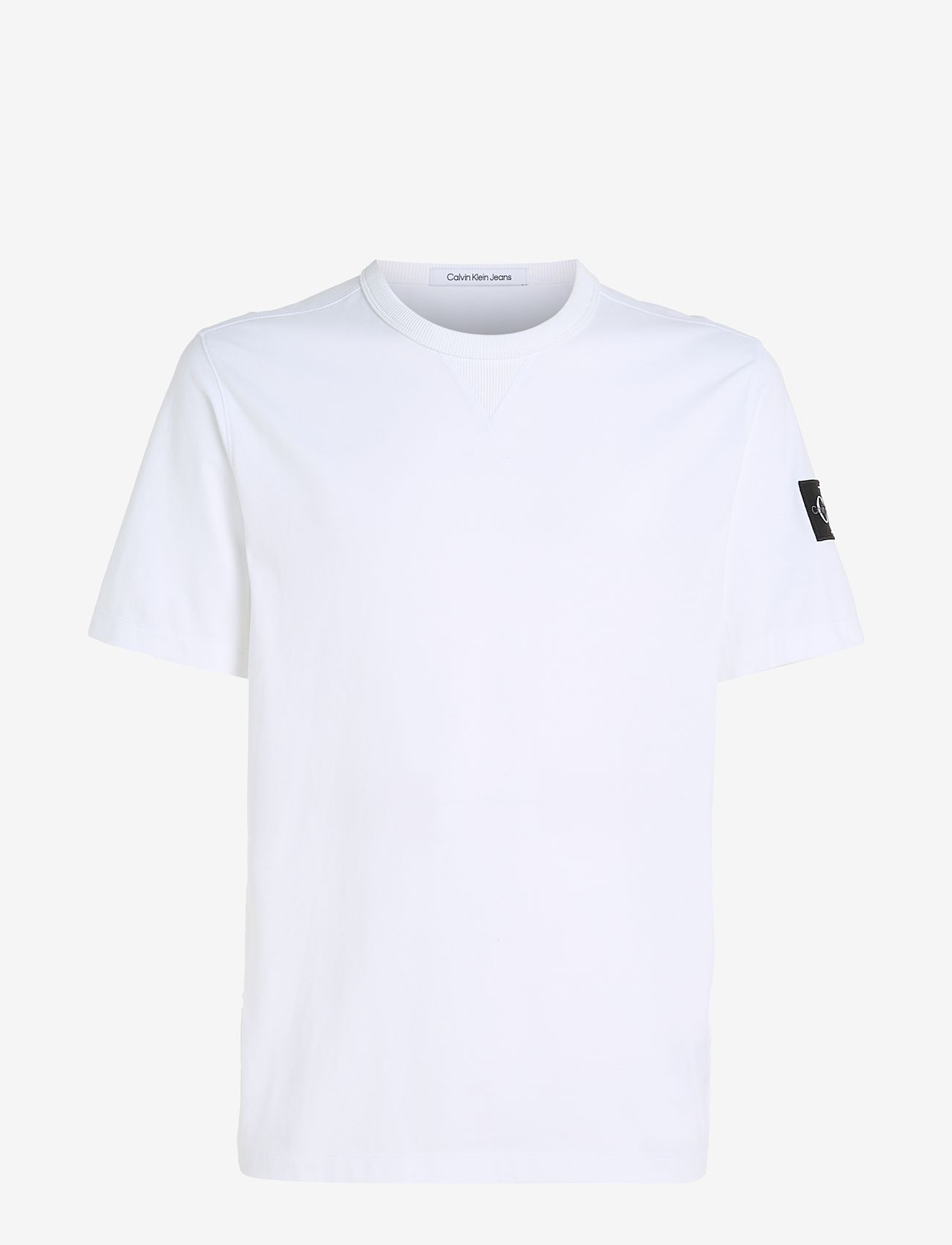 Calvin Klein Jeans - BADGE REGULAR TEE - efterårstøj - bright white - 0