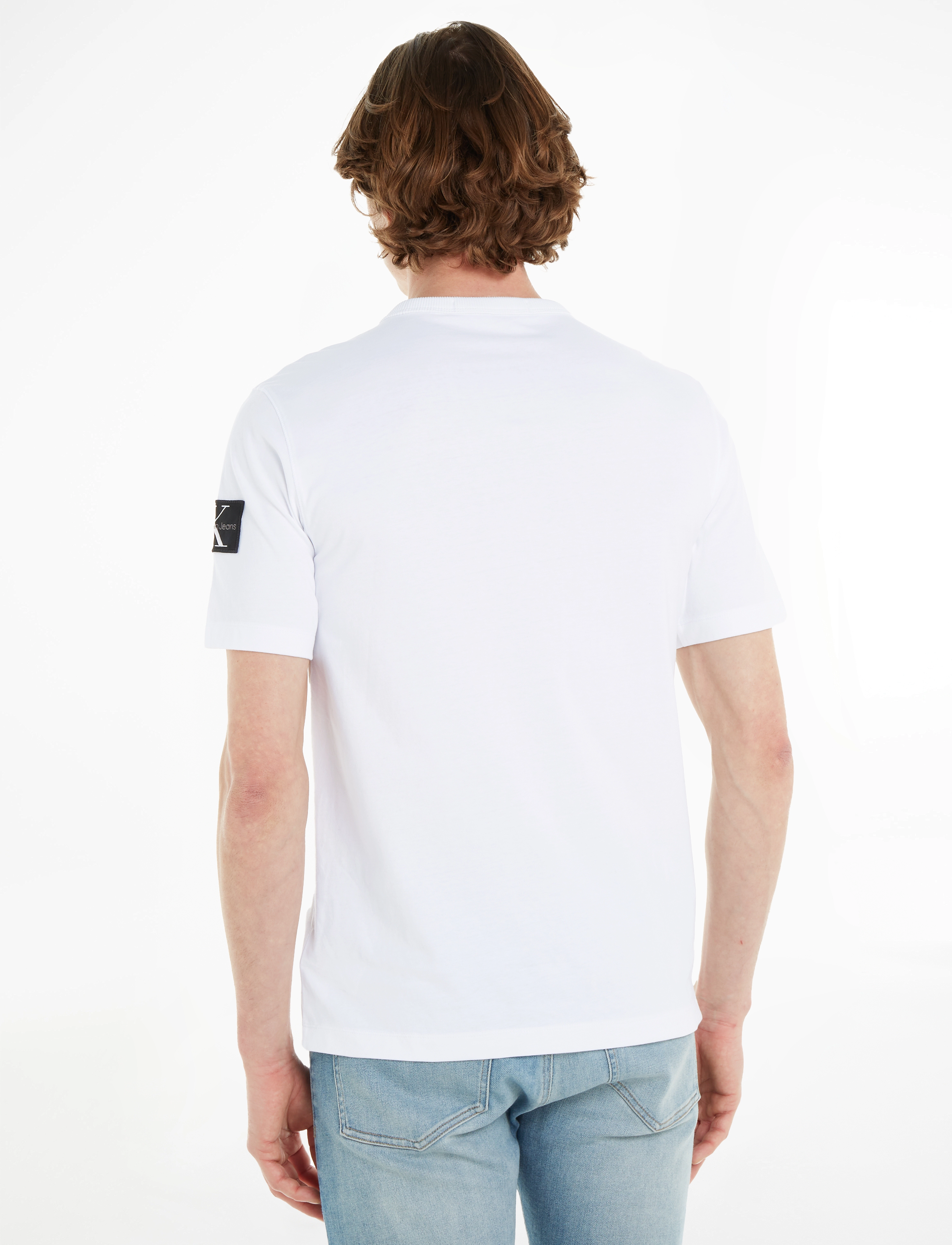 Calvin Klein Jeans - BADGE REGULAR TEE - basic t-shirts - bright white - 3