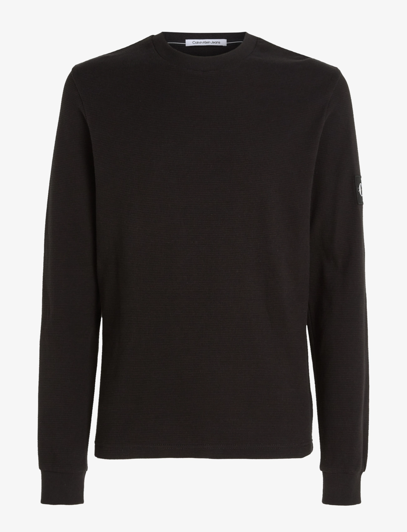 Calvin Klein Jeans - BADGE WAFFLE LS TEE - nach stil kaufen - ck black - 1
