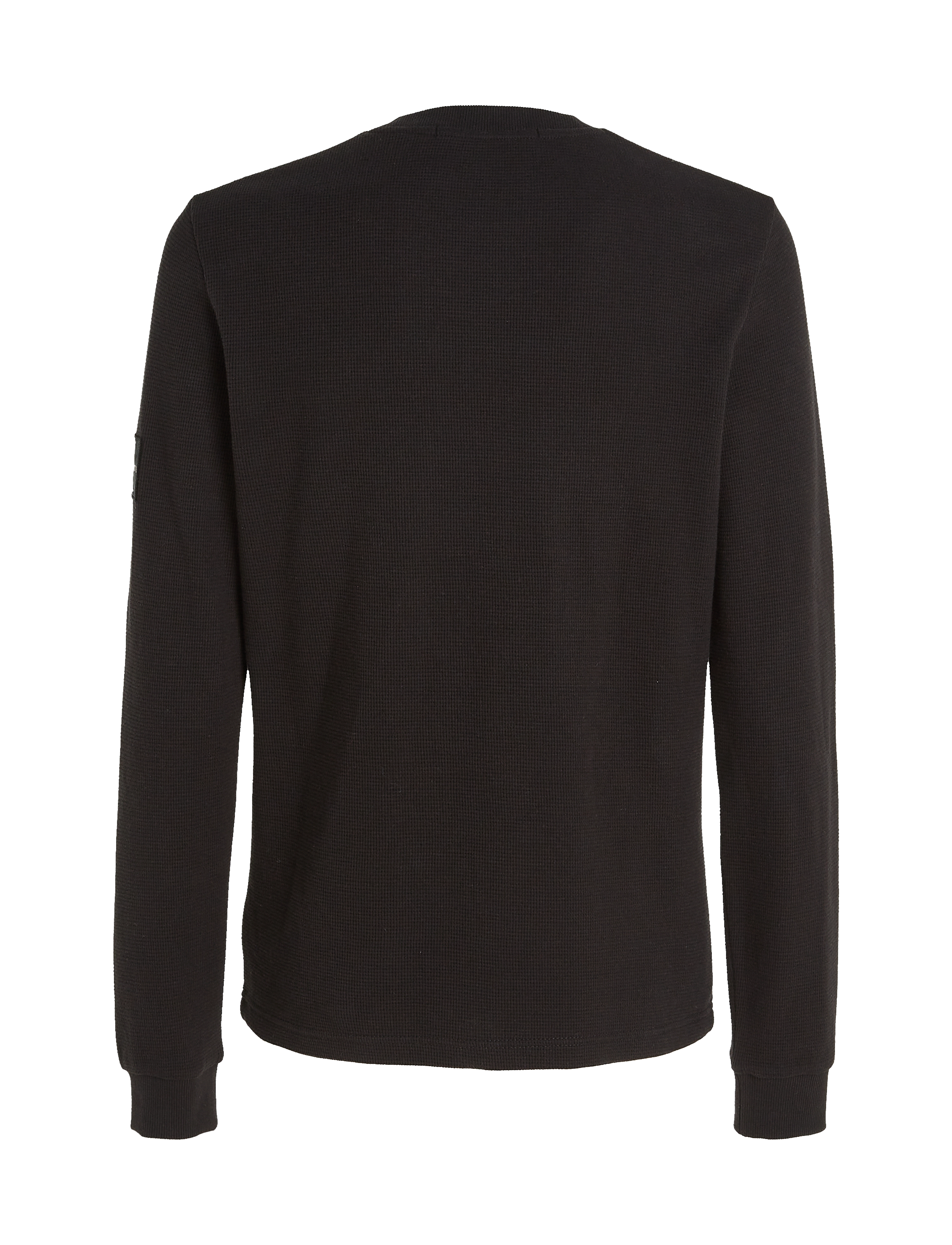 Calvin Klein Jeans - BADGE WAFFLE LS TEE - nach stil kaufen - ck black - 2