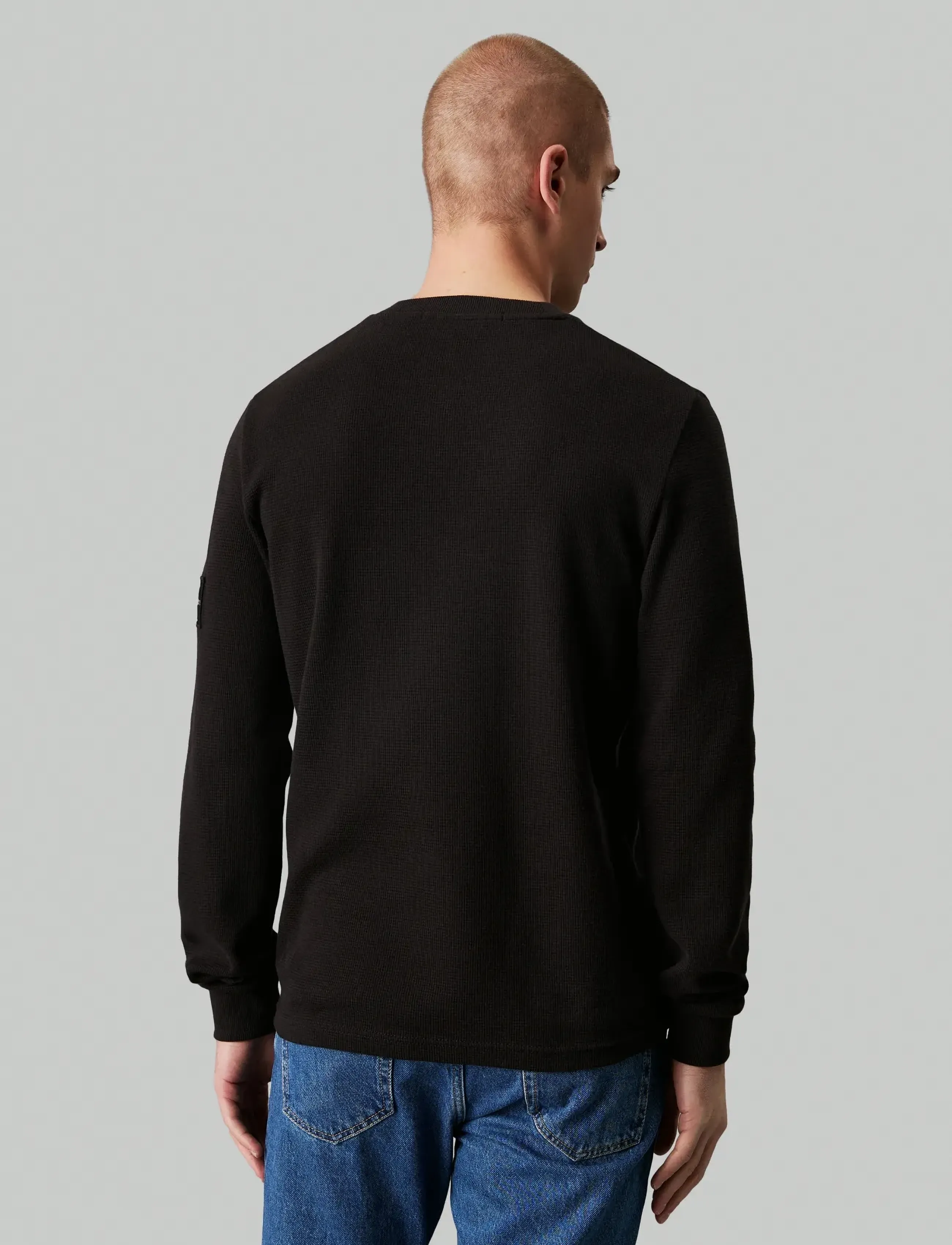 Calvin Klein Jeans Badge Waffle Ls Tee t-shirts herr – bild 7