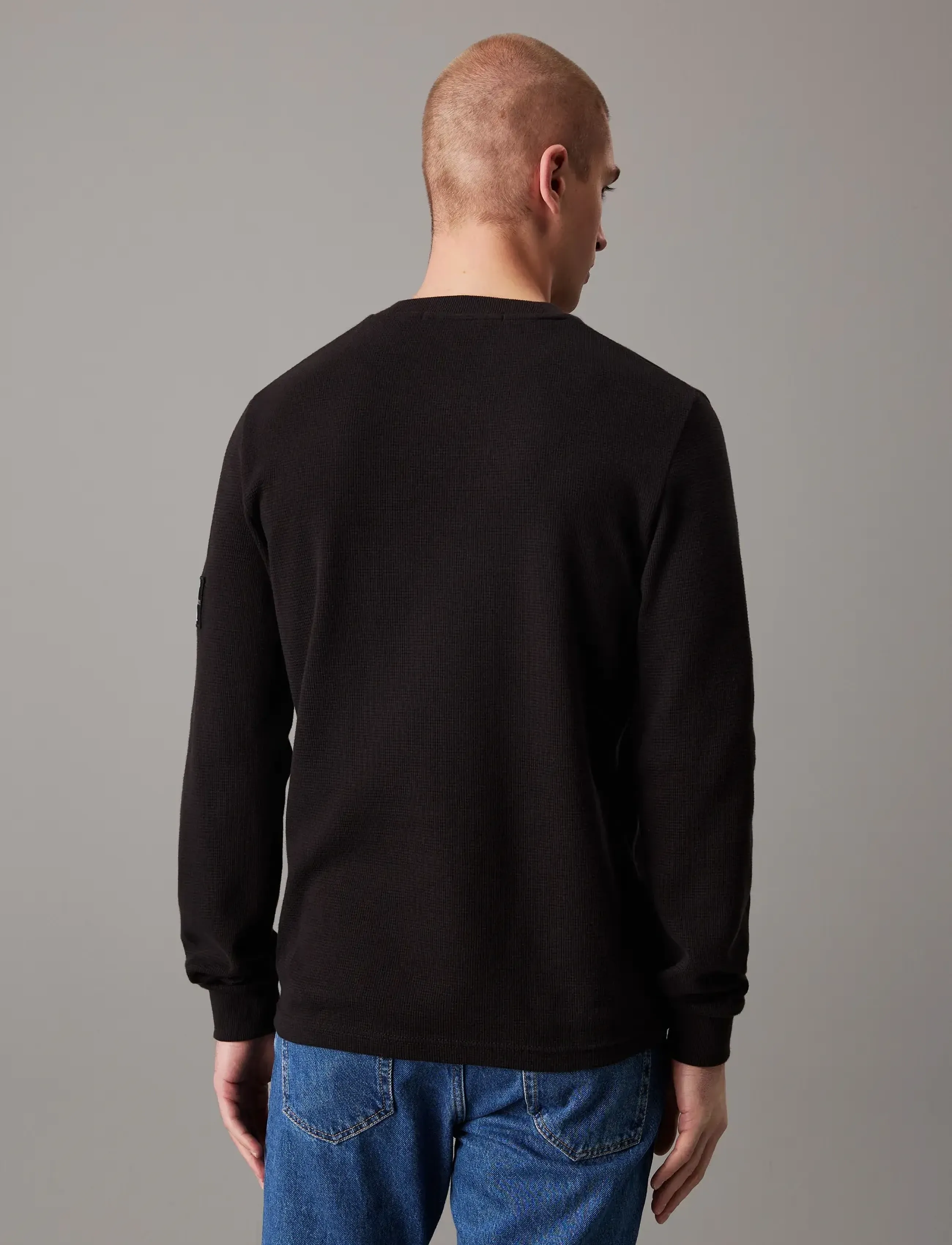 Calvin Klein Jeans Badge Waffle Ls Tee t-shirts herr – bild 8