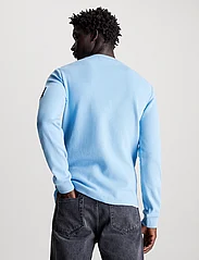 Calvin Klein Jeans - BADGE WAFFLE LS TEE - megzti laisvalaikio drabužiai - dusk blue - 3