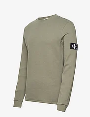 Calvin Klein Jeans - BADGE WAFFLE LS TEE - perusneuleet - dusty olive - 2