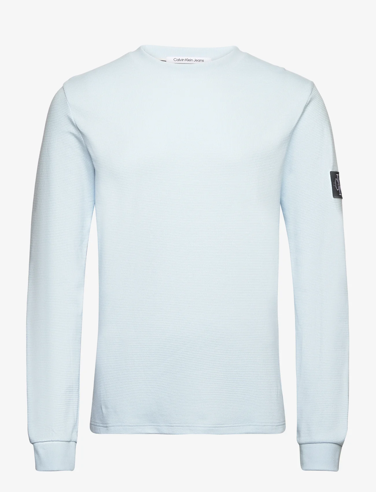 Calvin Klein Jeans - BADGE WAFFLE LS TEE - basic knitwear - keepsake blue - 0