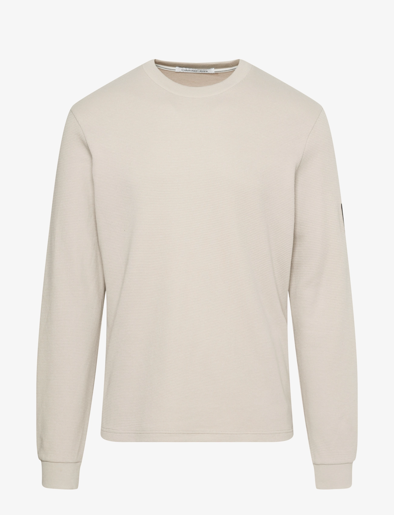 BADGE WAFFLE LS TEE - PLAZA TAUPE