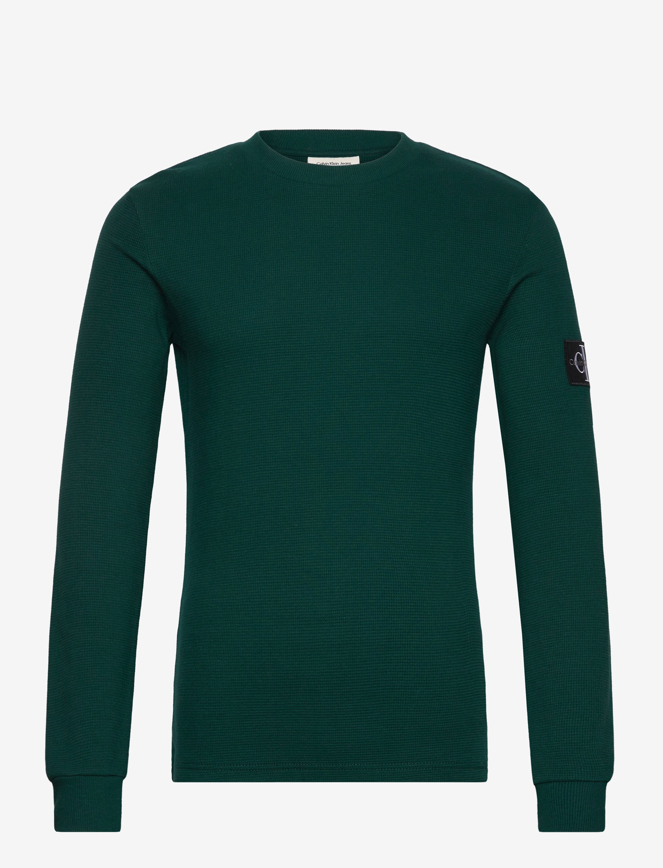 Calvin Klein Jeans - BADGE WAFFLE LS TEE - pikkade varrukatega t-särgid - ponderosa pine - 1